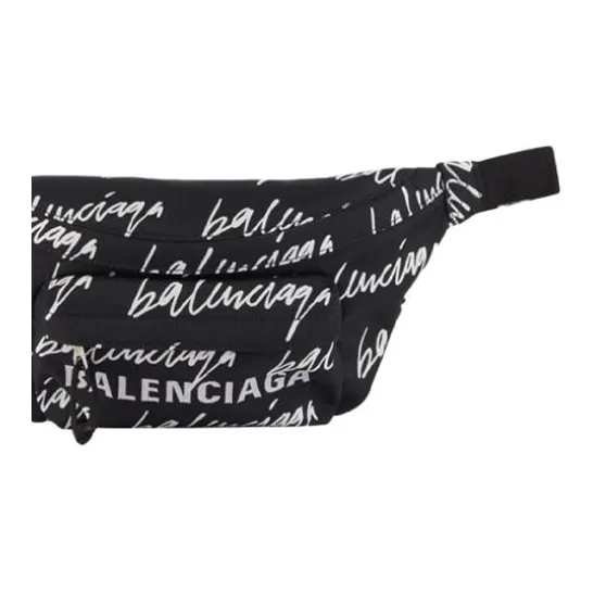 Balenciaga Polyester With Acetate Waist Bag Chest Bag Men's Black-3