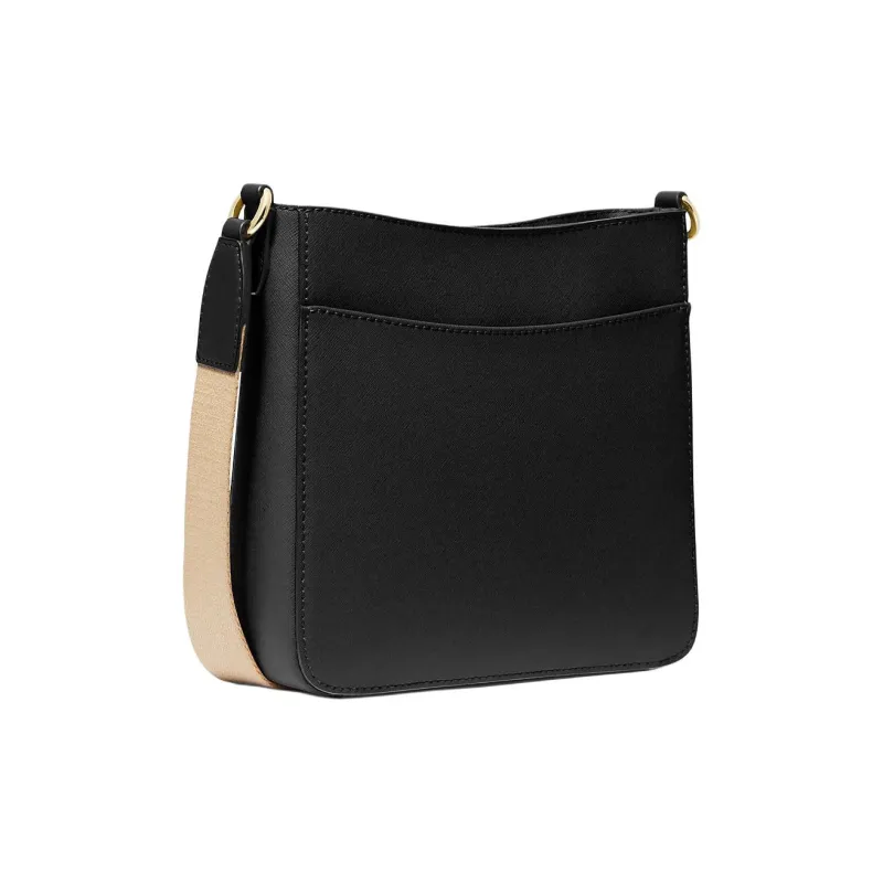 MICHAEL KORS Jet Set Travel Coated Canvas Single Compartment Crossbody Bag Trumpets Women's Black-1