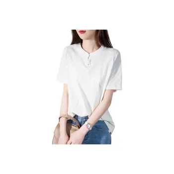 Mo Han Yi Mei T Shirts Women's White