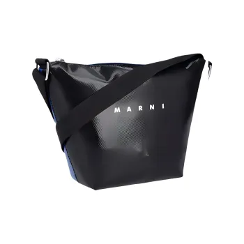 MARNI Polyester Crossbody Bags Women's Black & Blue