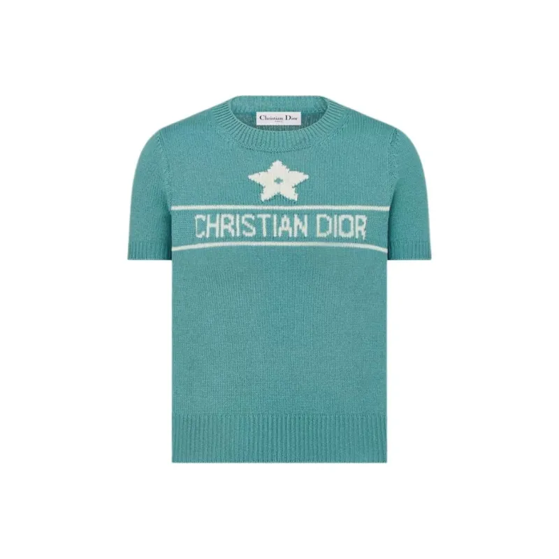DIOR Dioriviera Cashmere Sweater Women's Lily Of The Valley Green-0