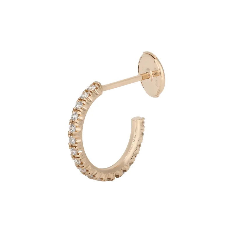 CARTIER 18K Rose Gold Earrings Women's Rose Gold-1