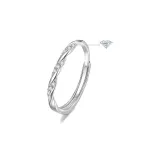 Sterling Silver Mobius Loop Women's Ring