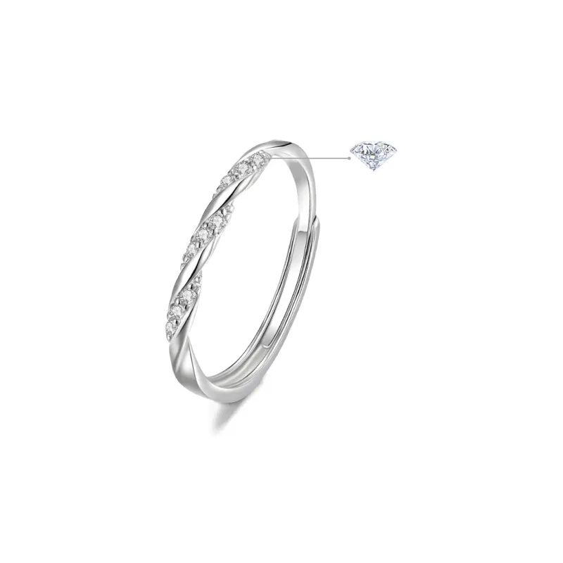 FANFRI Sterling Silver Rings Unisex Sweet Love Confession, Date Love Box-6