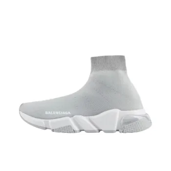 Balenciaga Speed High Top Casual Shoes Women's Gray