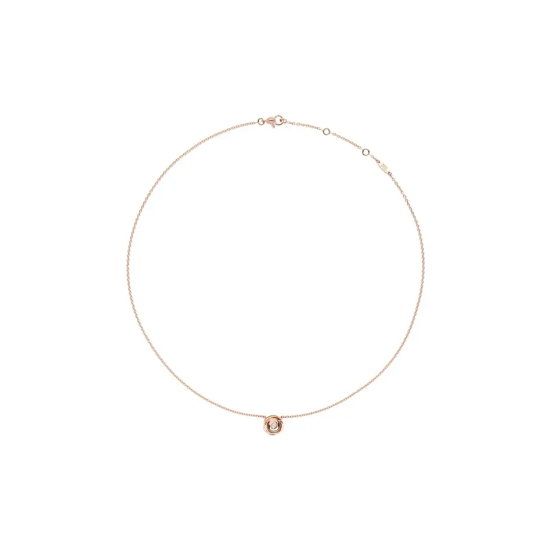 DIOR 18K Rose Gold Necklaces Women's-4