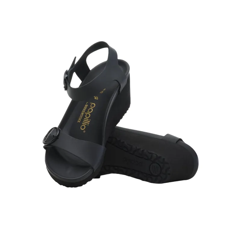 Birkenstock Soley Ring Buckle One Strap Sandals Women's Black-4
