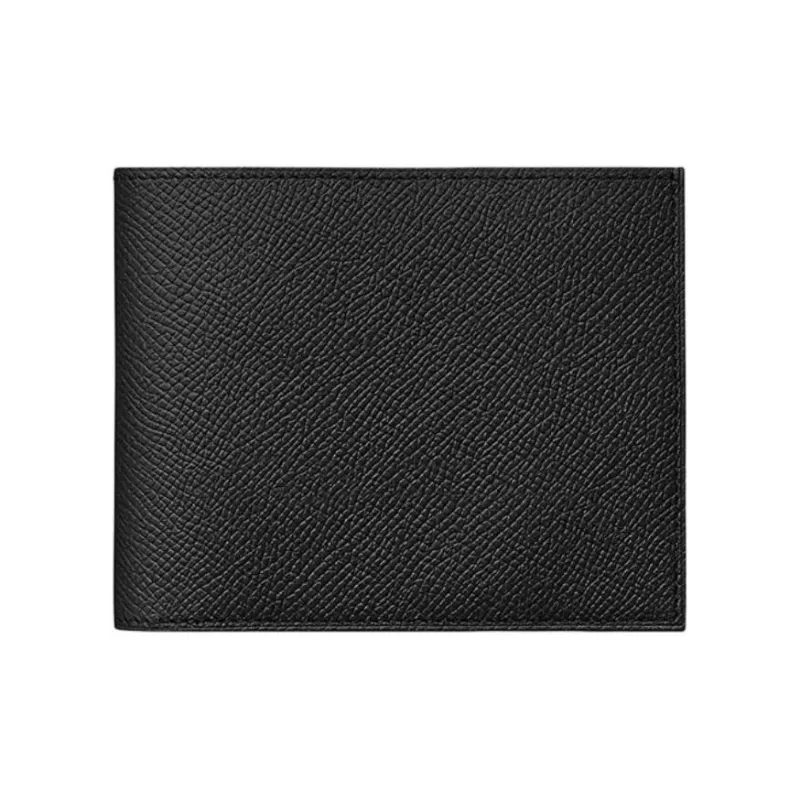 HERMES Citizen Twill Epsom Calfskin Card Holder Wallet Men's Black-0