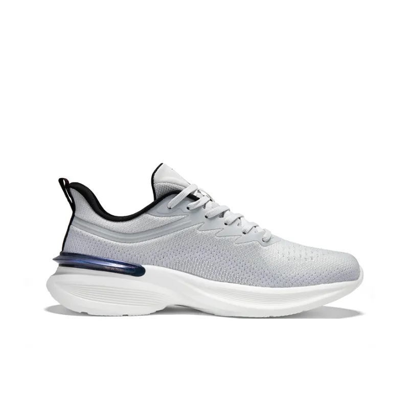 Erke Cushioning, Breathable, Lightweight Low Top Casual Running Shoes Men's Pencil Gray Medium Purple-1