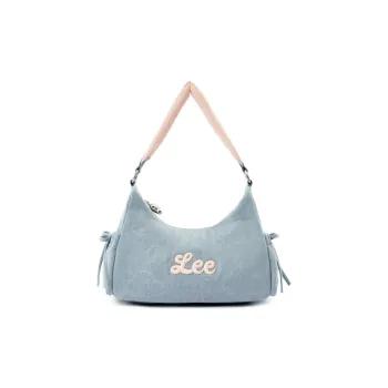 Lee Fabric Shoulder Bag Women's Light Blue & Pink