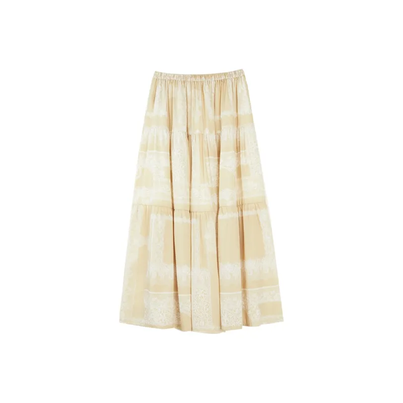 ELLE Casual Long Skirts Women's-1