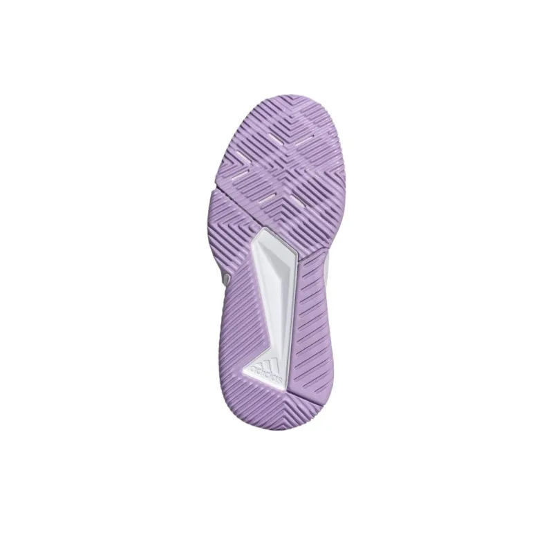 Adidas Court Team Bounce 2.0 Anti Slip Wear Resistant Low Top Training Shoes Women's White Purple-5