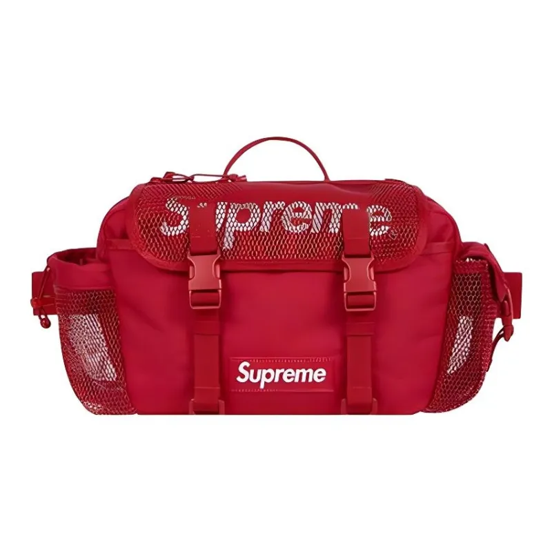 Supreme Spring/Summer 2020 Collection Polyester Shoulder Bag, Crossbody Bag, Fanny Pack Regular Unisex Red-0