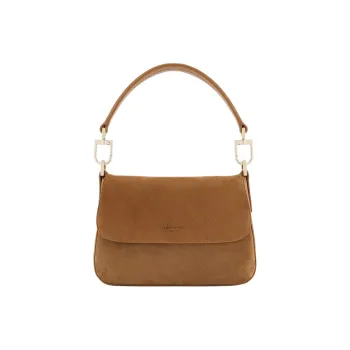 AMANI Suede Handbag Trumpets Women's Brown