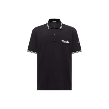 Moncler Polo Shirts Men Blue