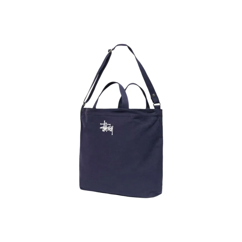 Stussy Cotton Crossbody One Shoulder Handbag Unisex Marine Blue-2