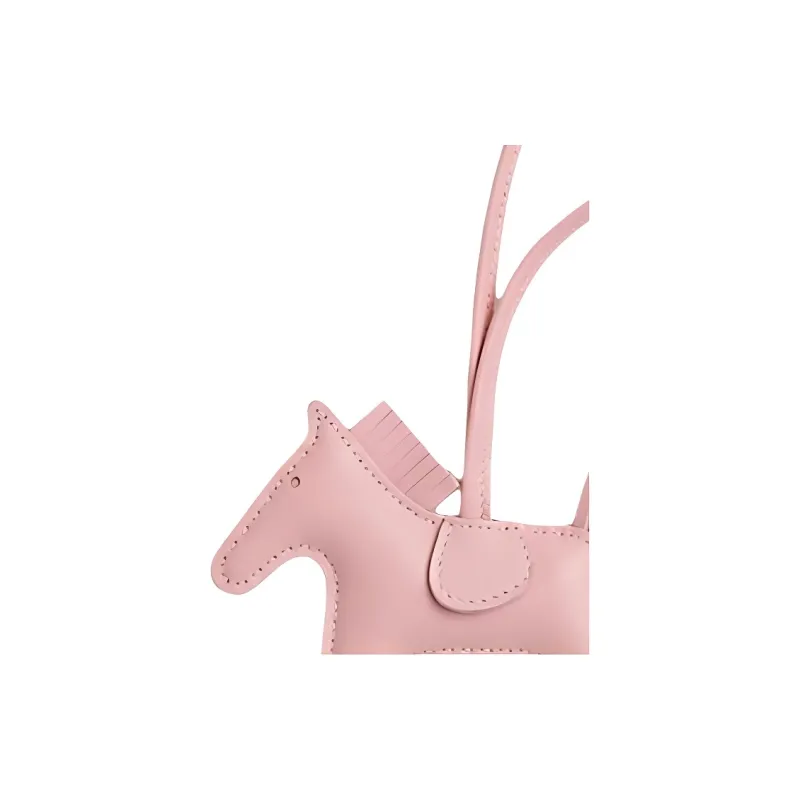 HERMES Rodeo PM Milo Lambskin Bag Charm Bag Merch Trumpets Women's Cherry Blossom Pink-2