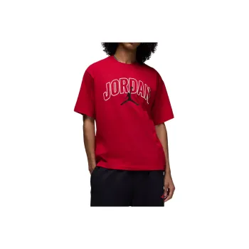 Jordan Brooklyn T Shirts Men Gym Red/Canvas/Black