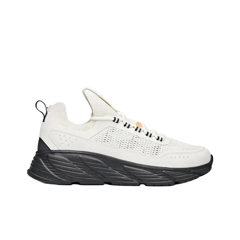 Anta Cushioning Height Increasing Rebound Low Top Running Shoes Men's White Gray-1