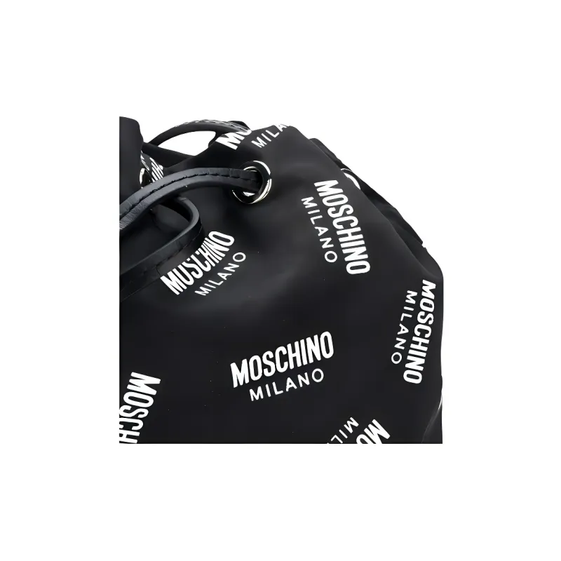 MOSCHINO Nylon Crossbody Bags Women's Black-4