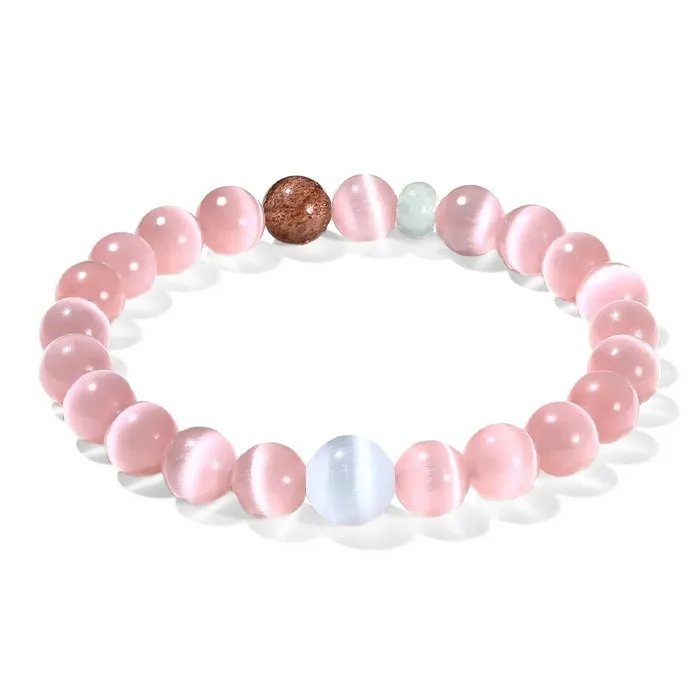 JUICY GRAPE Glass Cat Eye Bracelets Unisex-0
