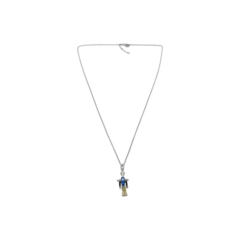 PRADA 925 Sterling Silver, Metal Necklaces Men's Silver-1