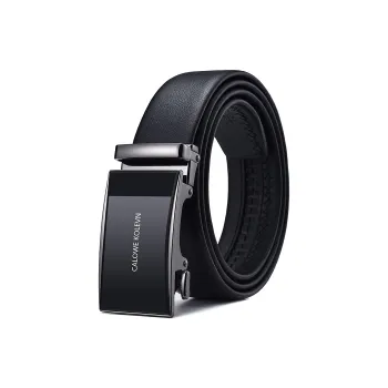 CALOWE KOLEVN Top Grain Cow Leather Belt Gift Box Set Men's 3.5cm