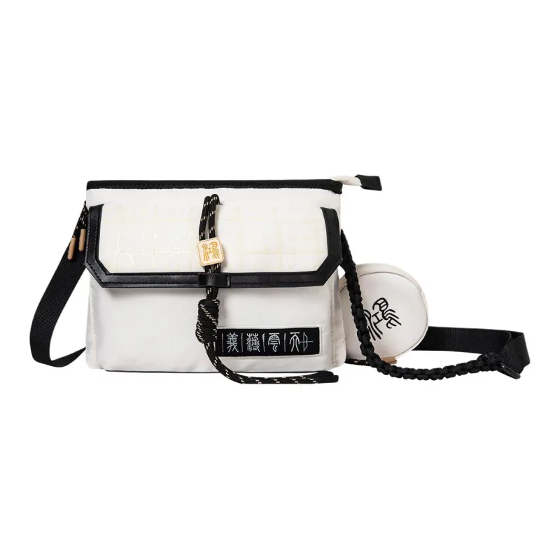 Erke Textile Fabrics Shoulder Bag Crossbody Bag Regular Unisex Apricot Khaki-0