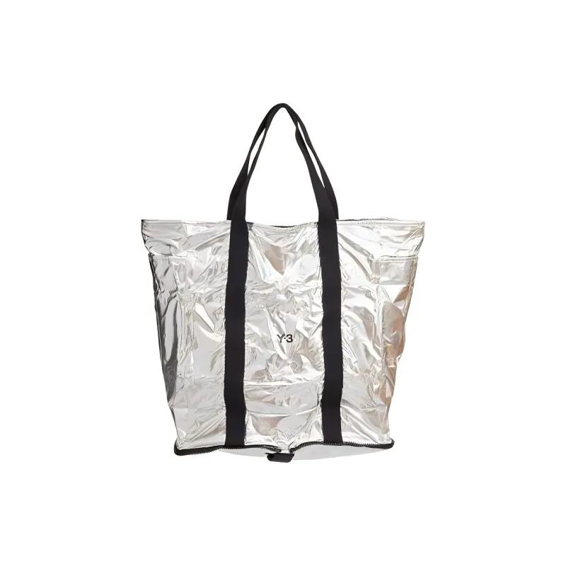 Y-3 Folding-design Metallic Tote Bag-2