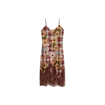 Desigual Slip Dresses Women's Brown