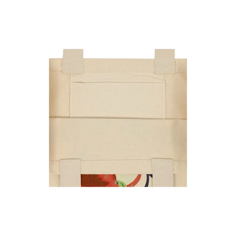 New Era MLB Collaboration Cotton Tote Bag, Shopping Bag, Shoulder Bag Unisex Natural-3