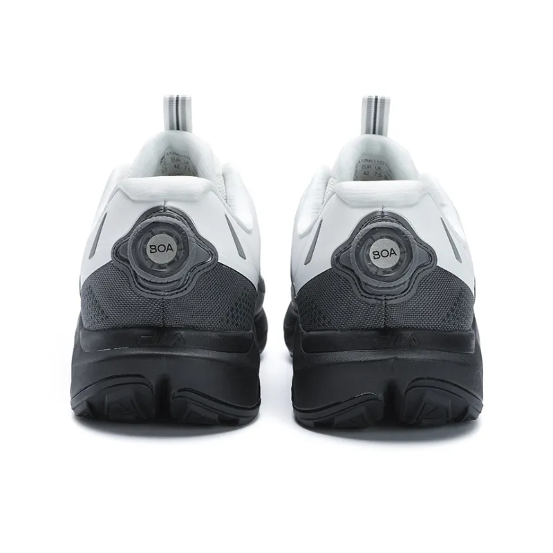 FILA BOA WOLF Anti Slip Wear Resistant Low Top Trail Running Shoes Men's White Gray-3