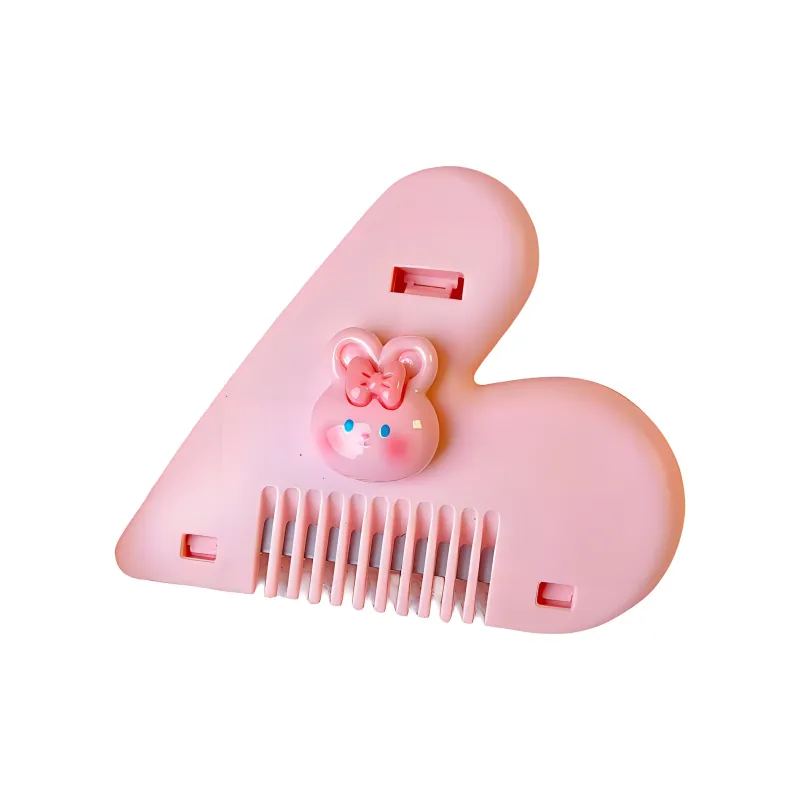 ZHENZI Heart Shaping Haircutting Comb And Styling Comb Cutting And Thinning Bangs-5