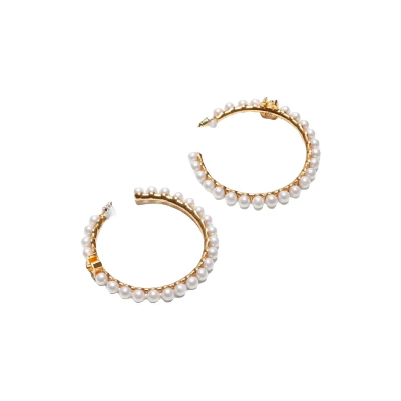 CHANEL 2020 Turn lock Cc Hoop Earrings-0