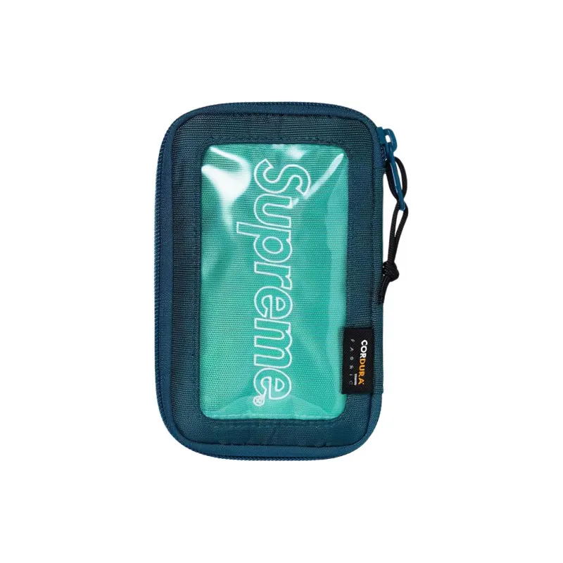 Supreme FW19 Canvas Crossbody Bags Unisex Blue Gray-1