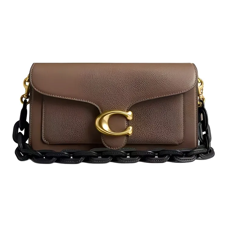 COACH Leather Bag Strap Women's Black-1