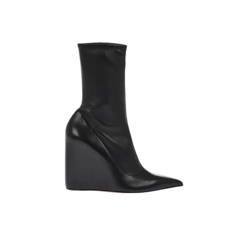 AMINA MUADDI Danielle Ankle Boots 10cm Women's Black-1