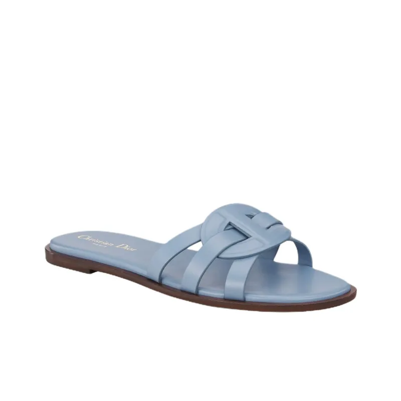 DIOR D Club Slide Slippers Women's Blue-1