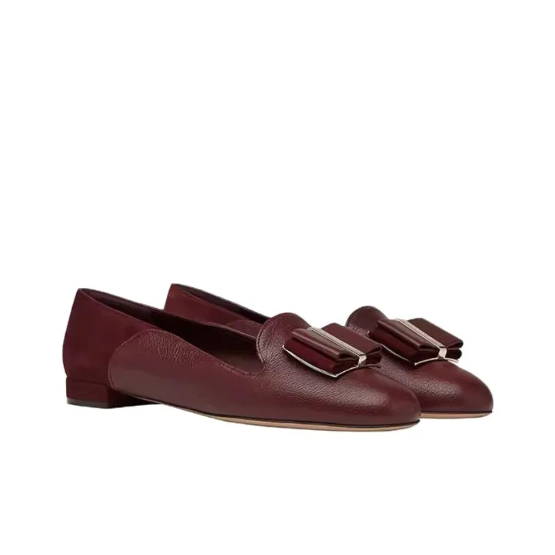 FERRAGAMO Casual Single Shoes Women's Purple-2