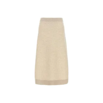 Brunello Cucinelli Casual Long Skirt Women's Beige
