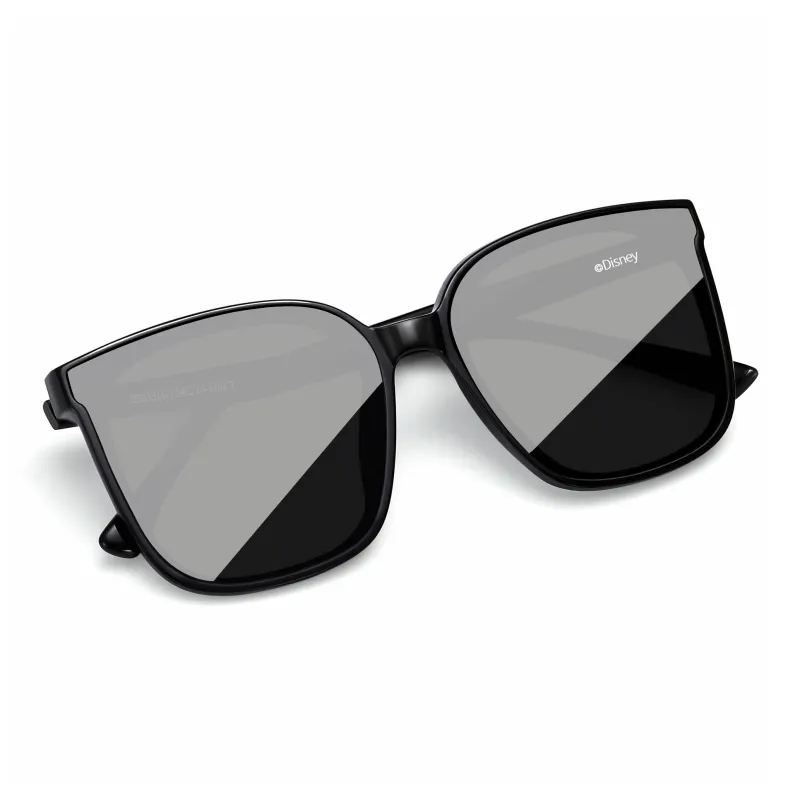 Disney Plate Frame Square Sunglasses Unisex Black-7