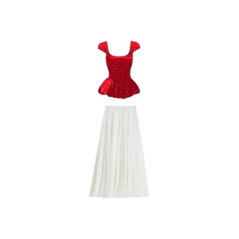 MA JOURNEE Two Piece Skirt Sets Women's