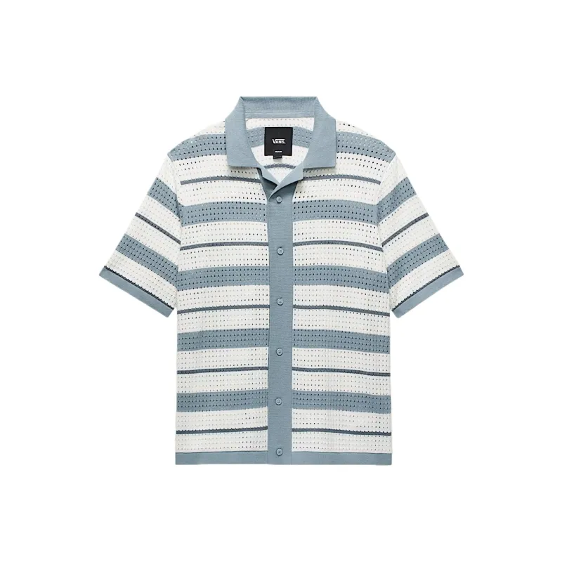 Vans Shirts Men Blue With White Lettering-0