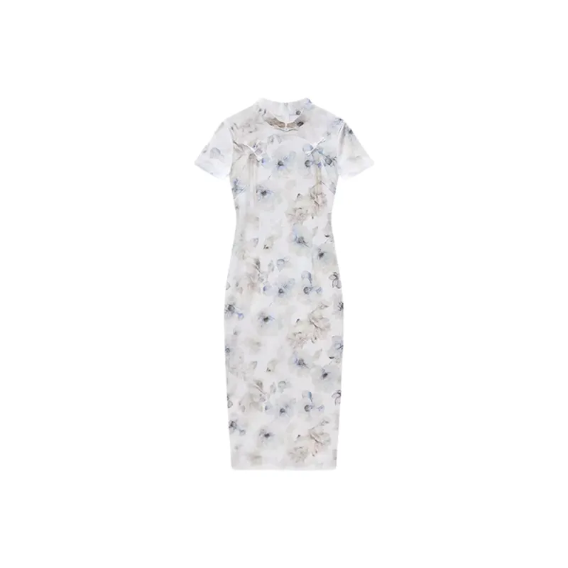 Mu Xiao Xin Cheongsams Women's White-0