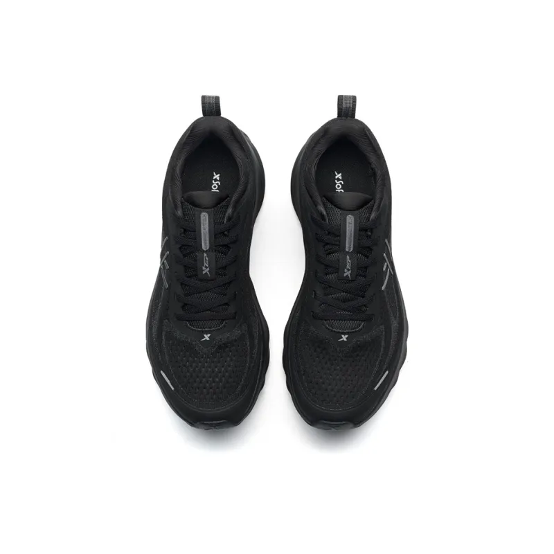 XTEP Cloud Wing 3 Rebound Breathable Slip Resistant Low Top Casual Running Shoes Men's Black-3