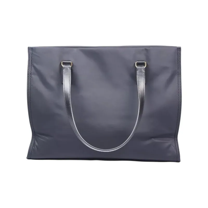 TORY BURCH Ella Nylon Tote Bag, Shopping Bag, Handbag, Shoulder Bag Trumpets Women's Black-2