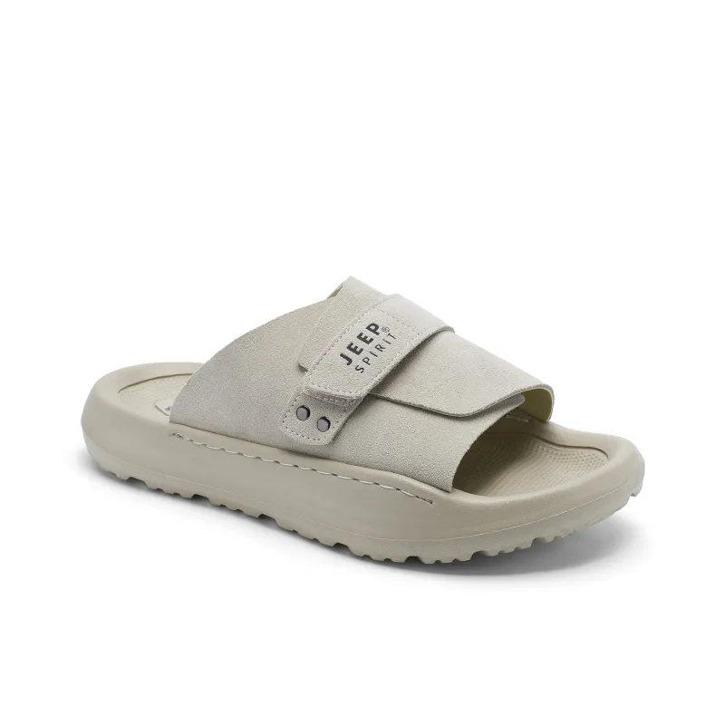 JEEP SPIRIT Slip Resistant, Odor Resistant, Quiet Slide Slippers Men's Sand-3