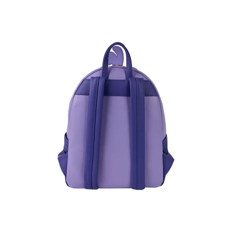 Loungefly Artificial Leather Backpack Unisex Purple Blue Green Patchwork-2