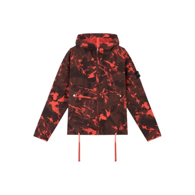STONE ISLAND Jackets & Coats Men's Black Red-0