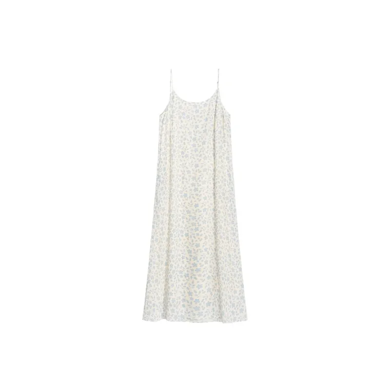 Fragment Slip Dresses Women's Blue White-0